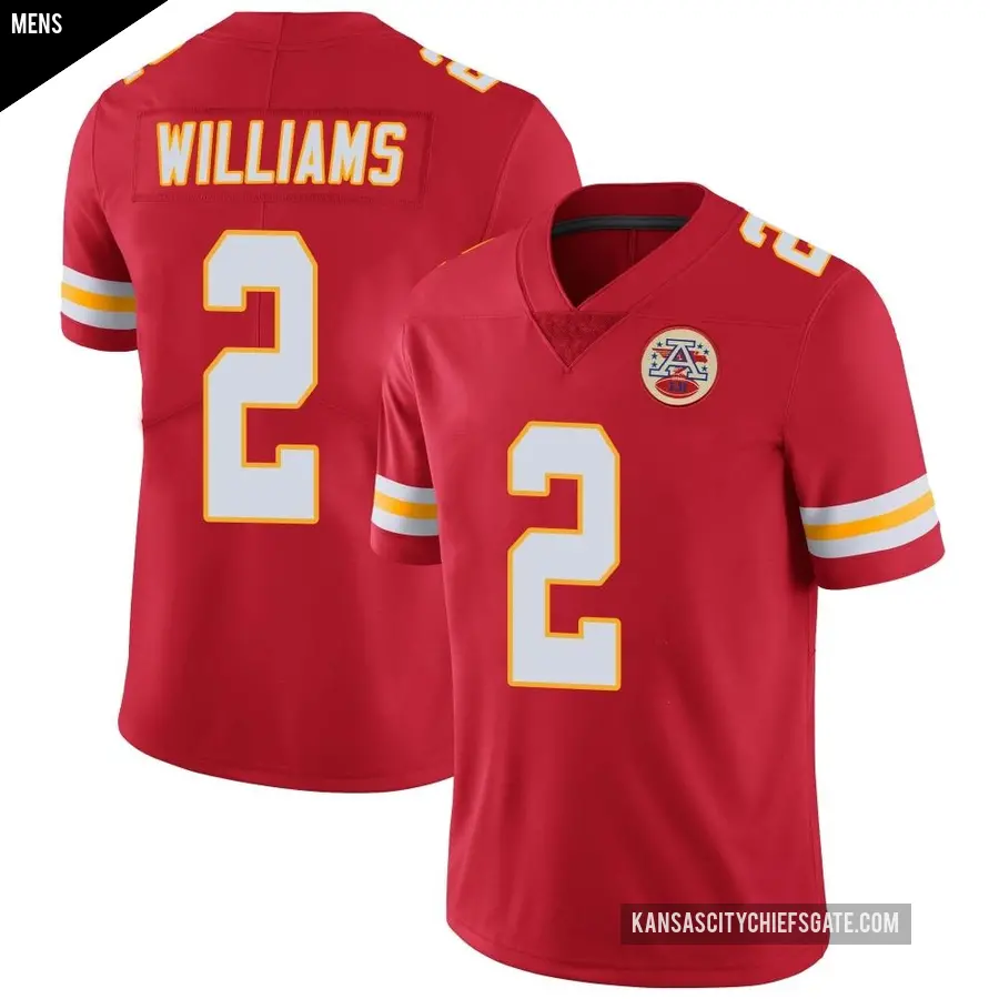 Men s Kansas City Chiefs 2 Joshua Williams Red Limited Team Color Vapor Untouchable Jersey Chiefs Store